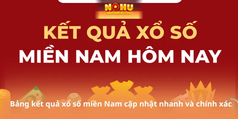 Bảng kết quả xổ số miền Nam cập nhật nhanh và chính xác