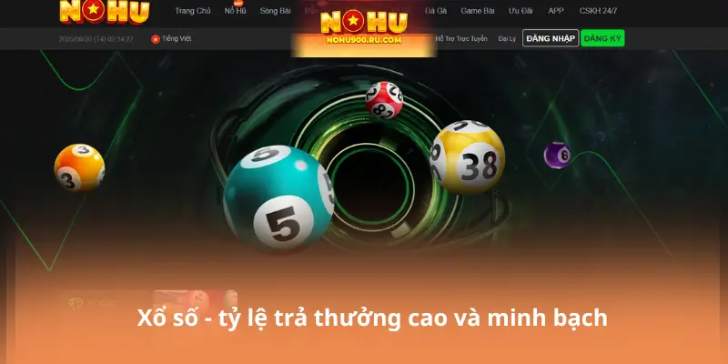  Xổ số - tỷ lệ trả thưởng cao và minh bạch
